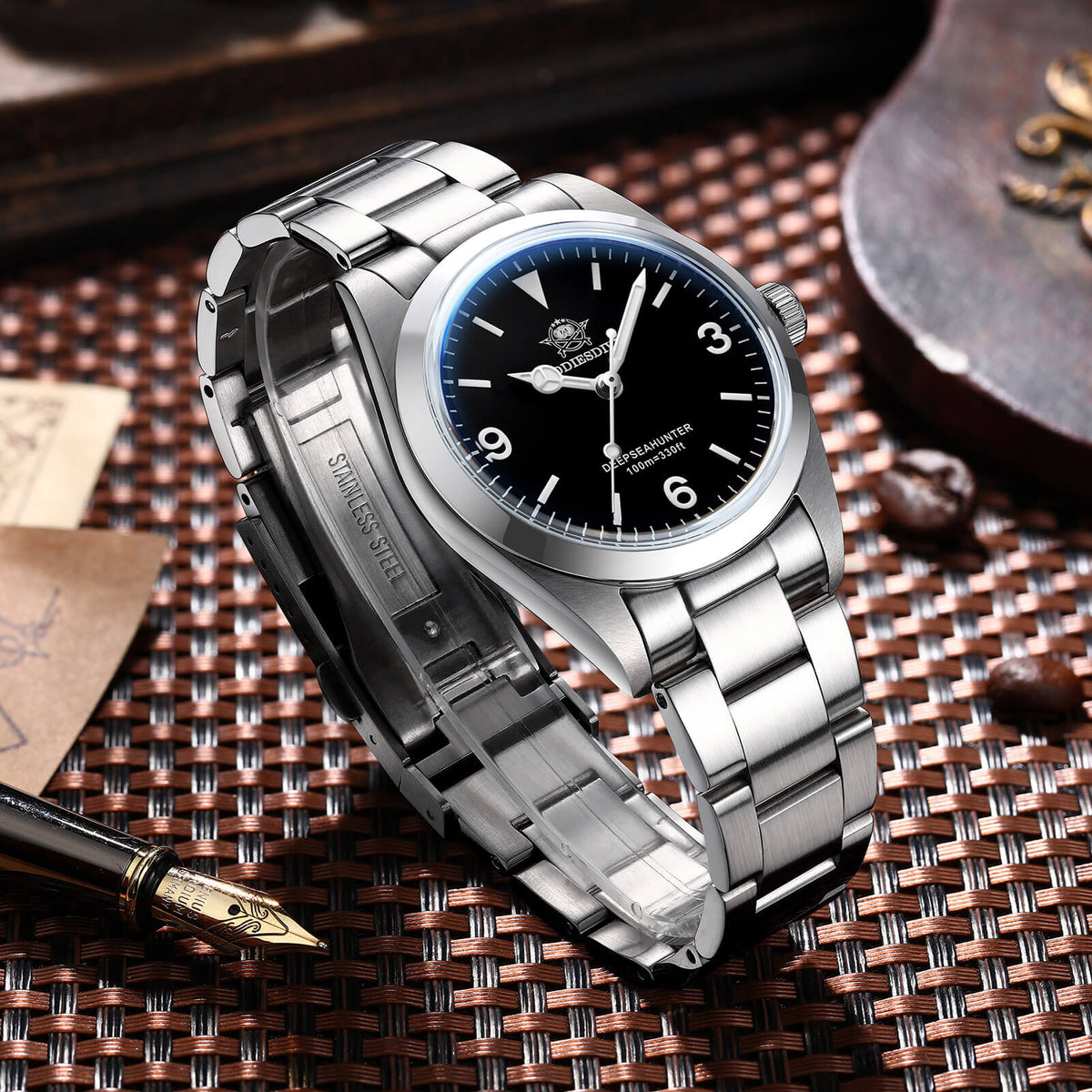 ☆Erntedank-Special☆ADDIESDIVE 36mm Quarzuhr VH31 Uhrwerk AD2023 