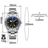 ADDIESDIVE 39 mm BB GMT Quarzuhr RONDA515 Uhrwerk (AD2035/AD2036)