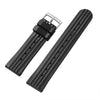 ADDIESDIVE Silikon-Waffelarmband, Schwarz, 20 mm