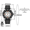 ★Neue Produkte★ADDIES Sportliche Quarzuhr MY-057, 50m wasserdicht