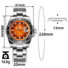 ★Neu eingetroffen★ADDIESDIVE 41mm Quarz-Taucheruhr AD2089