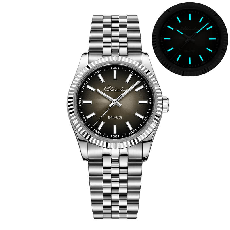 美品 Addiesdive AD2073 腕時計 クォーツ 36mm グレー ☀️ Sommer Sale ☀️【EU-Lager】ADDIESDIVE 36mm DJ Hommage Herren