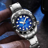 ADDIESDIVE 44,5 mm Taucheruhr für Herren Einzigartiges blaues Zifferblatt 200M (AD2102)