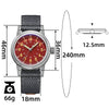 ADDIESDIVE AD2076 Automatik Uhr, 200 Meter wasserdicht, mit verschraubtem Gehäuseboden und grünem Super-Luminova Ziffernblatt