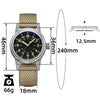 ADDIESDIVE AD2076 mechanische Vintage-Uhr 36mm mit NH35 Automatikwerk und Edelstahlgehäuse