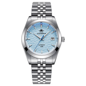 ADDIESDIVE AD2118 Armbanduhr, 39mm Edelstahlgehäuse, 41 Stunden Gangreserve, wasserdicht bis 100 Meter.
