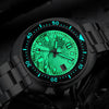 ADDIESIVE Taucheruhr Synthetisches Saphirglas Leuchtzifferblatt 200M H8-Surf