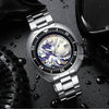 ADDIESIVE Taucheruhr Synthetisches Saphirglas Leuchtzifferblatt 200M H8-Surf