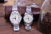 Elegantes Paar-Set: 38 mm GMT-Quarzuhr und 36 mm GMT-Quarzuhr