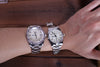 Elegantes Paar-Set: 38 mm GMT-Quarzuhr und 36 mm GMT-Quarzuhr