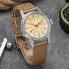 Retro Design Uhr mit K1 Mineralglas und AR-Beschichtung, perfekt für den täglichen Gebrauch