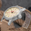 Retro Design Uhr mit K1 Mineralglas und AR-Beschichtung, perfekt für den täglichen Gebrauch