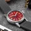 Uhr 36mm Edelstahlarmband, Vintage Retro Design mit grünem Leuchten in der Dunkelheit