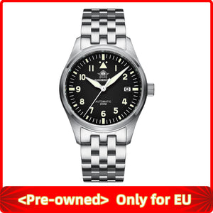 <blind box> Uhr H2 schwarzes Zifferblatt Stahlband mit Logo
