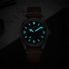 ADDIESDIVE Orologio  Automatico 38mm 100M (AD2112-cinturino in pelle)