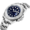 ADDIESDIVE MY-H3-C Quarzuhr 41mm mit Miyota 2115, 200m wasserdicht, Edelstahl 316L, blaues Zifferblatt, Mineralglas AR-Beschichtung, BGW9 Leuchtmasse.